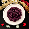 Load image into Gallery viewer, Royal Plum Rose Bloom Candle