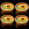 Load image into Gallery viewer, Golden Sunflower Urli Candle(SET OF 4)