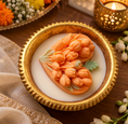 Load image into Gallery viewer, Golden Peach Tulip Urli Candle
