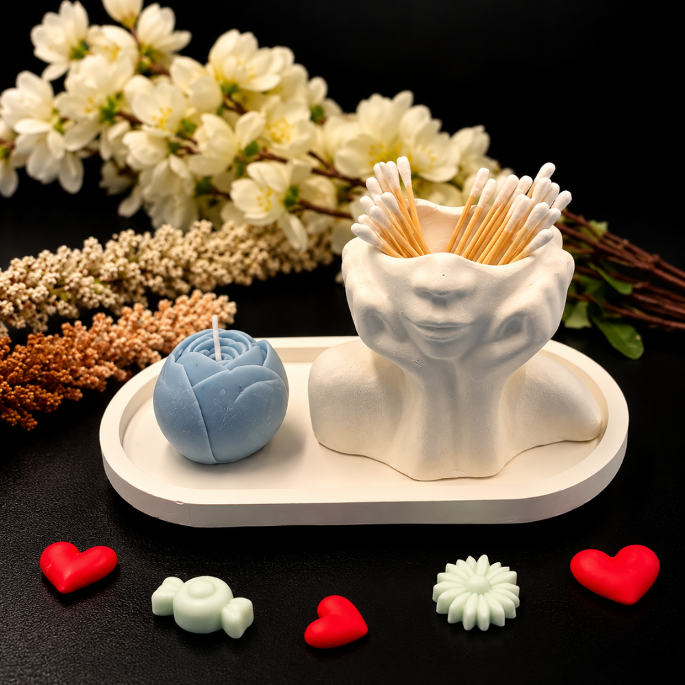 Blue Rose Serenity Candle Set