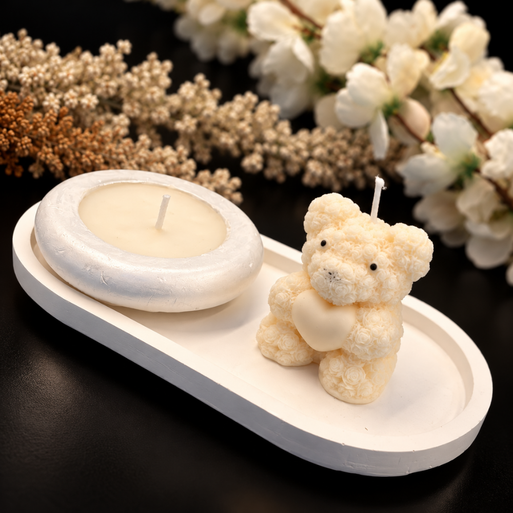 Teddy Love Candle Set