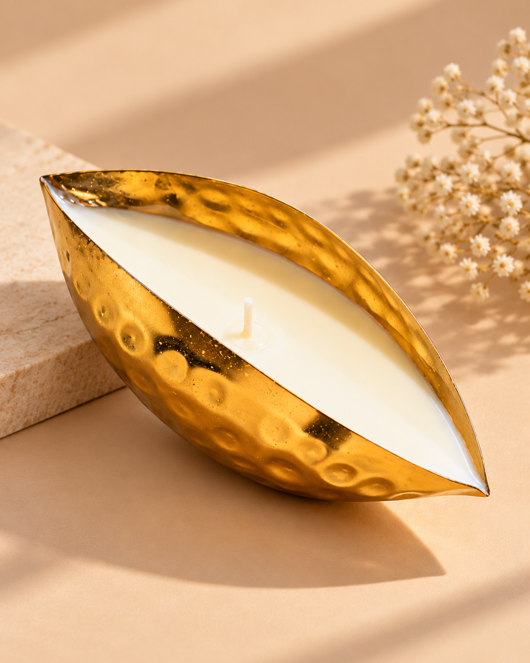 Golden Leaf Luxe Candle