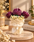 Load image into Gallery viewer, Burgundy Bloom Girl Candle
