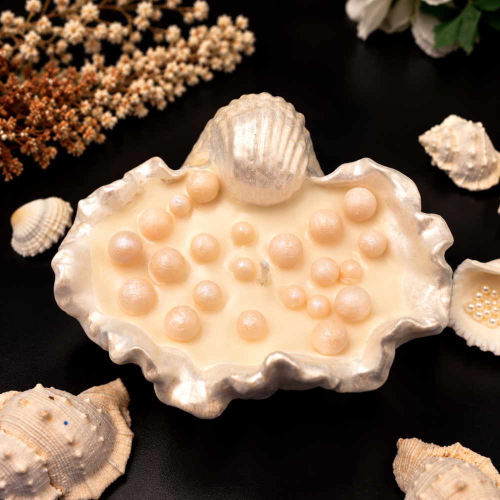 Ocean Pearl Shell Candle