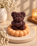 Load image into Gallery viewer, Chocolate Rose Bear Candle
