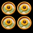 Load image into Gallery viewer, Golden Sunflower Urli Candle(SET OF 4)
