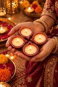 Load image into Gallery viewer, Shubh Deepavali Royal Diya Candle Set

