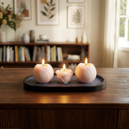 Rose Candle Tray