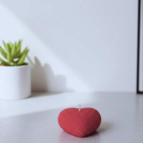 Heart Shape Candle (Red)