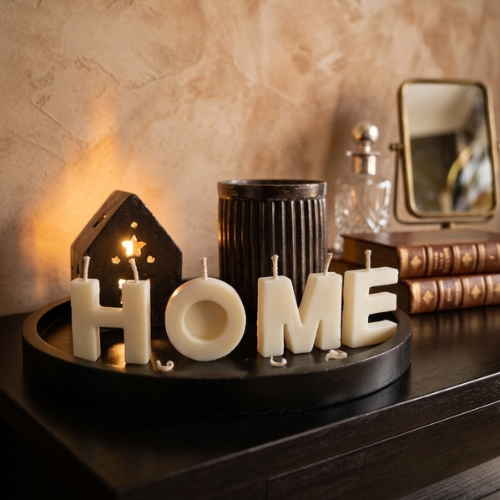 Home Shape Candle Set