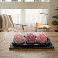 Load image into Gallery viewer, Lotus Candle Set With Tray
