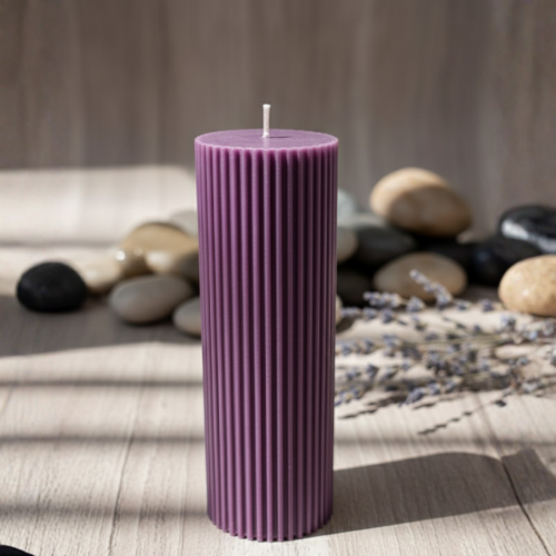 Smooth Pillar Candle (lavender)