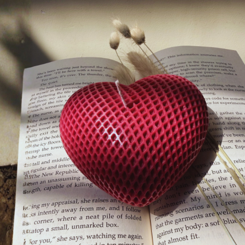 Heart Shape Candle (Red)