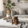 Load image into Gallery viewer, Wood jar candle
